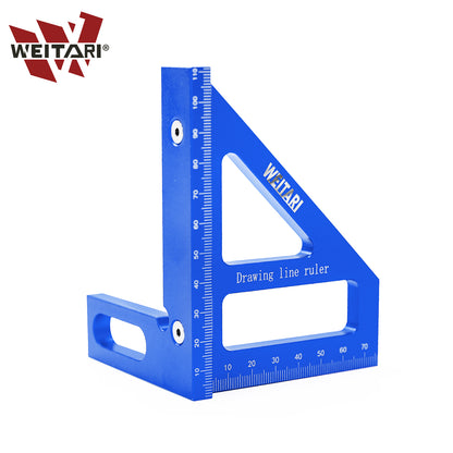 WEITARI® Square Protractor Miter Triangle Ruler Layout Measuring Tools