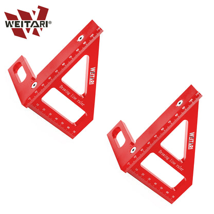 WEITARI® Square Protractor Miter Triangle Ruler Layout Measuring Tools