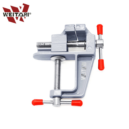 WEITARI mini vise grips 35MM Aluminium Alloy Table Bench Clamp Vise Bench Vise Table Screw Vise for DIY Craft Mold Fixed Repair Tool