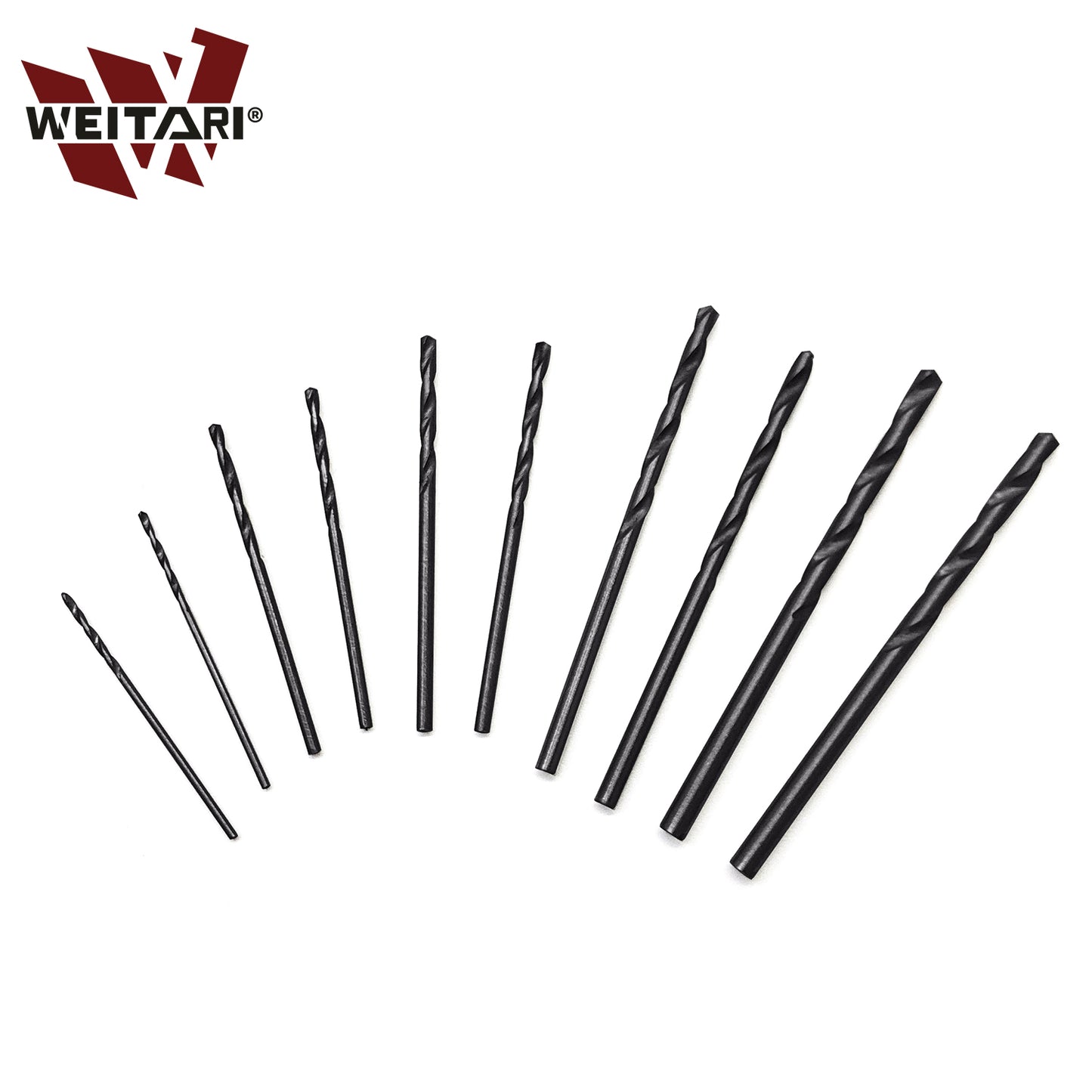 WEITARI® Hand Drill Bit Set, 10pcs 0.8-3.0mm Micro Mini Twist Drills with Precision Hand Drill Rotary Tool for Wood, Jewelry, Plastic Craft DIY