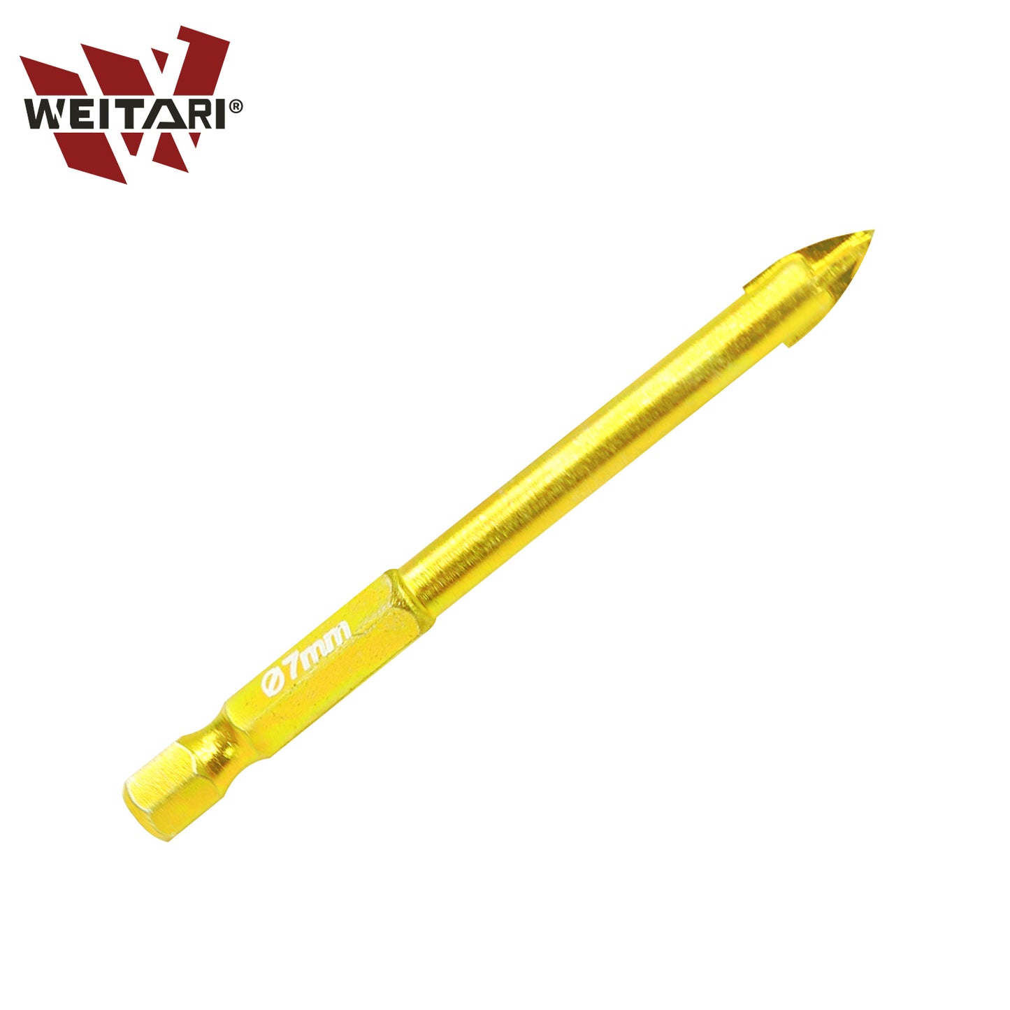 WEITARI® 3/4/5/6/7mm Cross Hex Tile Wall Drill Bits