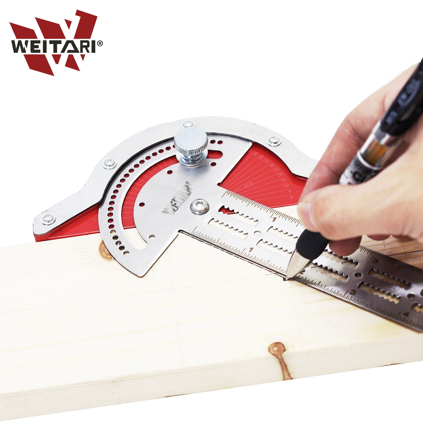 WEITARI® Ultra Precision Marking Ruler Square T Type Woodworking Scriber Measuring Tool