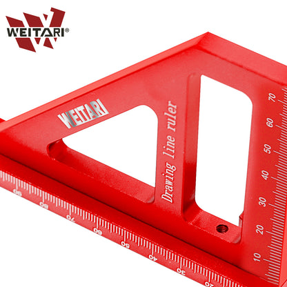 WEITARI® Square Protractor Miter Triangle Ruler Layout Measuring Tools