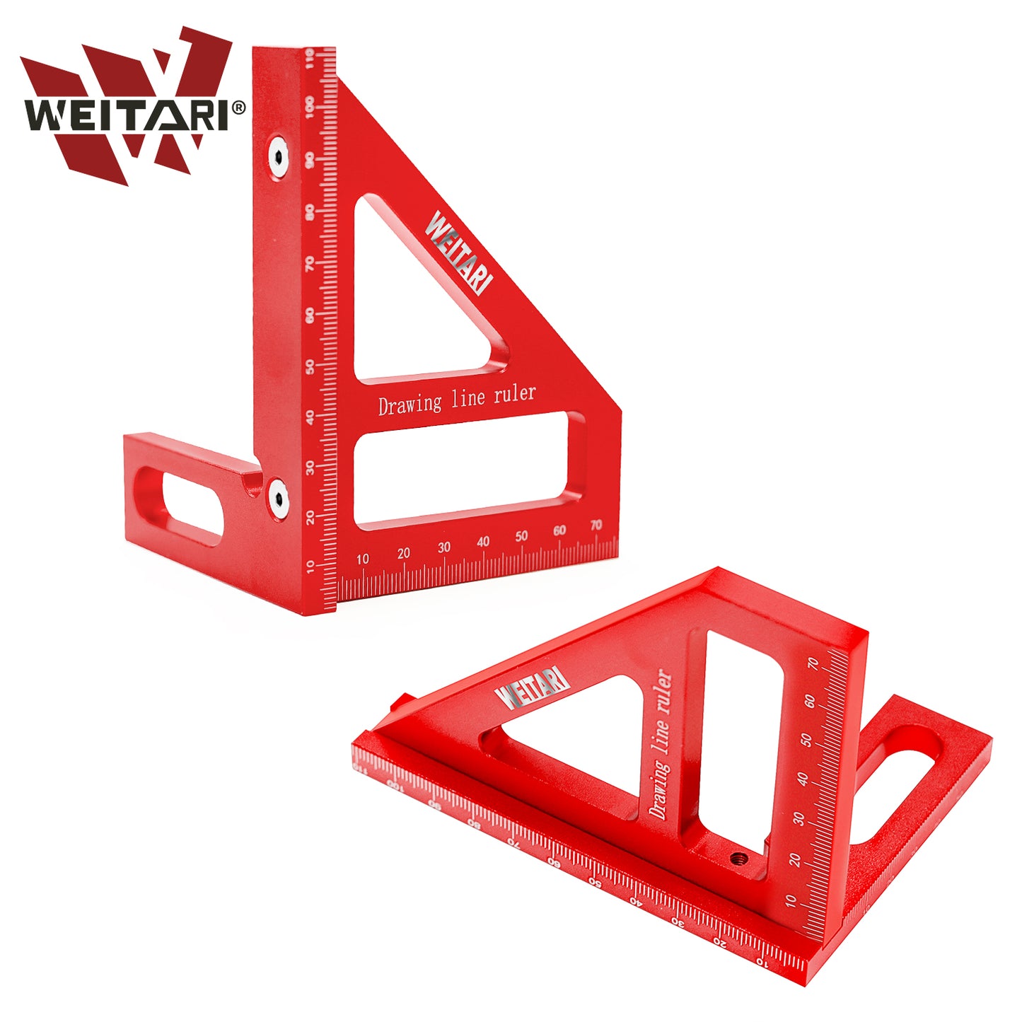 WEITARI® Square Protractor Miter Triangle Ruler Layout Measuring Tools