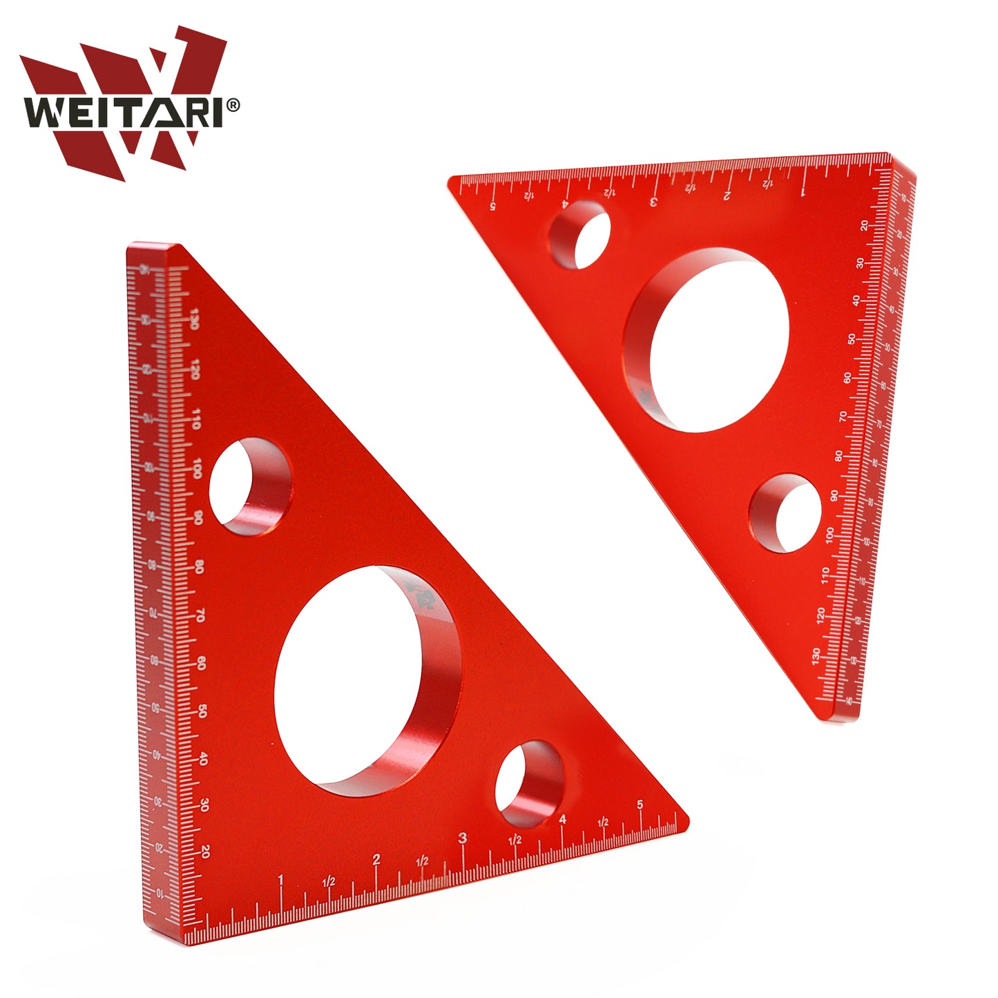 WEITARI Aluminum Alloy Triangle Ruler