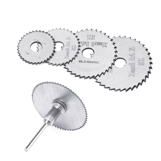 WEITARI 7pcs HSS Steel Circular Saw Blades Cutting Discs Cut-Off Wheel Blades Set for Rotary Tool