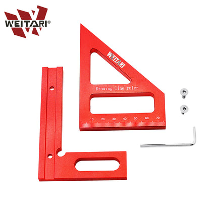 WEITARI® Square Protractor Miter Triangle Ruler Layout Measuring Tools