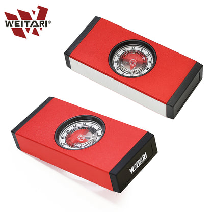 WEITARI Angle Slope Measuring Instrument Mini Protractor Level Meter Angle Finder Clinometer Slope Angle Meter Magnetic Design Level Meter Slope Measuring Instrument Gaug