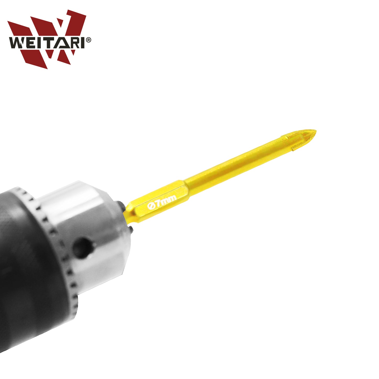 WEITARI® 3/4/5/6/7mm Cross Hex Tile Wall Drill Bits