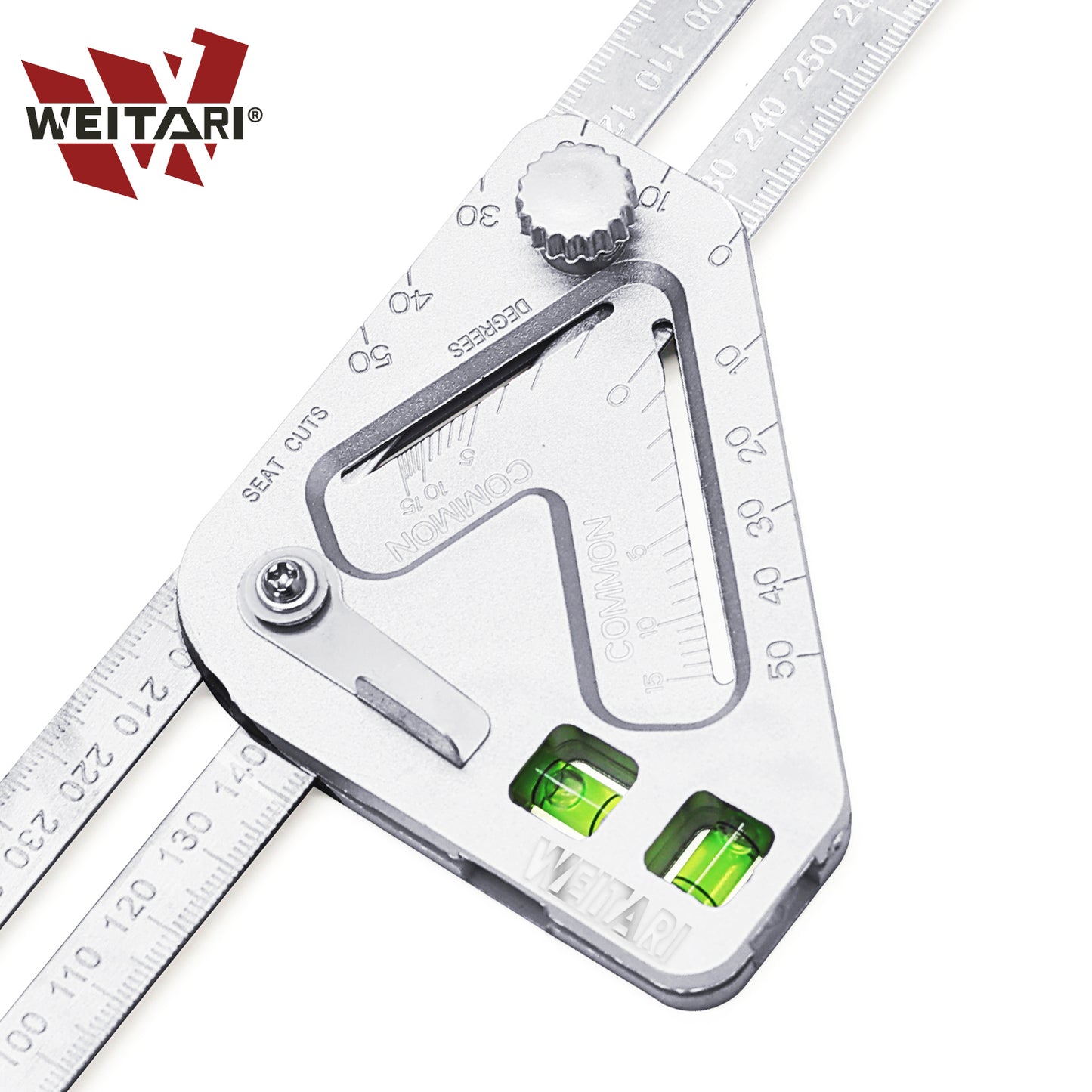 WEITARI Woodworking Protractor Triangle Ruler Angle Ruler Revolutionary Carpentry Tool Multifunctional Carpenter Tools Measuring Tools