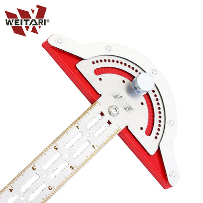 WEITARI® Ultra Precision Marking Ruler Square T Type Woodworking Scriber Measuring Tool