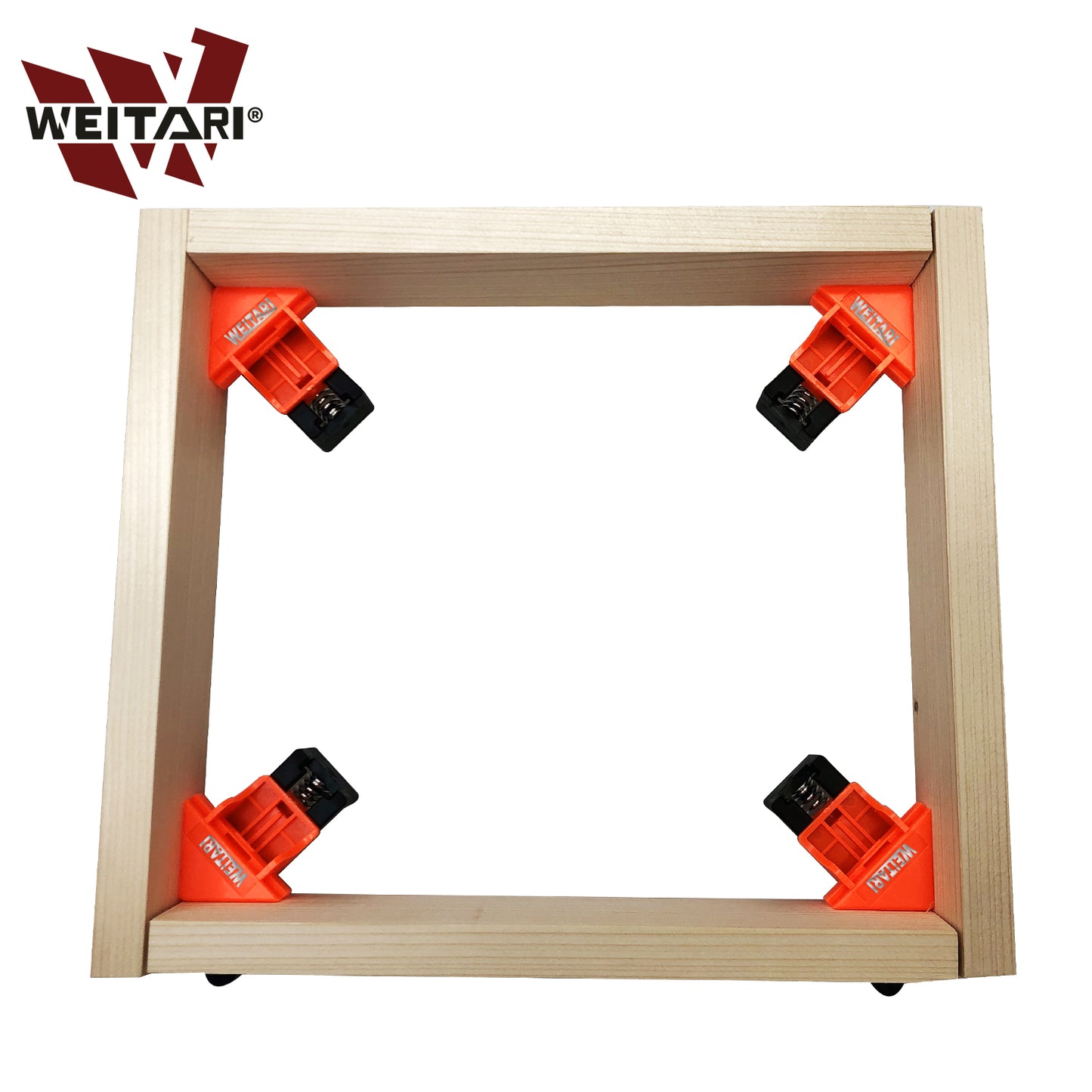 WEITARI® 4set 60/90/120 Degree Pro Corner Clamps Set for Woodworking Tools-Non Slip Fixed, Adjustable Single Handle Spring Loaded Right Angle Clip for Frame Welding/Wood Working/Making Cabinet