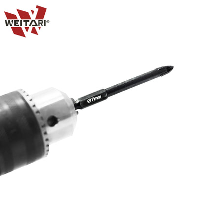 WEITARI® 3/4/5/6/7mm Cross Hex Tile Wall Drill Bits