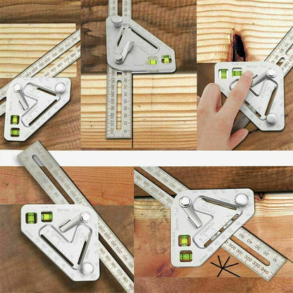 WEITARI Woodworking Protractor Triangle Ruler Angle Ruler Revolutionary Carpentry Tool Multifunctional Carpenter Tools Measuring Tools