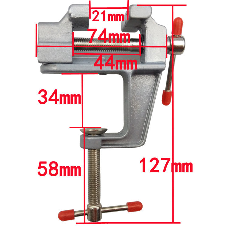 WEITARI mini vise grips 35MM Aluminium Alloy Table Bench Clamp Vise Bench Vise Table Screw Vise for DIY Craft Mold Fixed Repair Tool