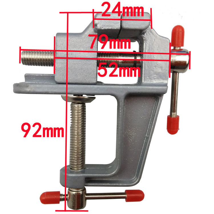 WEITARI mini vise grips 35MM Aluminium Alloy Table Bench Clamp Vise Bench Vise Table Screw Vise for DIY Craft Mold Fixed Repair Tool