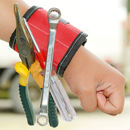 WEITARI® Magnetic Wristband For Holding Screws, Nails, Bolts, Drill Bits, Fasteners, Scissors, and Other Small Tools