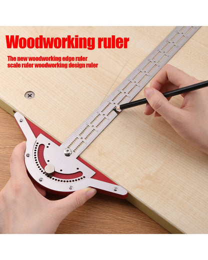 WEITARI® Ultra Precision Marking Ruler Square T Type Woodworking Scriber Measuring Tool